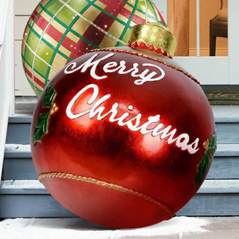 Large Inflatable PVC Christmas Ornament – 60CM Outdoor Holiday Decor Ball