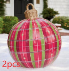 Large Inflatable PVC Christmas Ornament – 60CM Outdoor Holiday Decor Ball