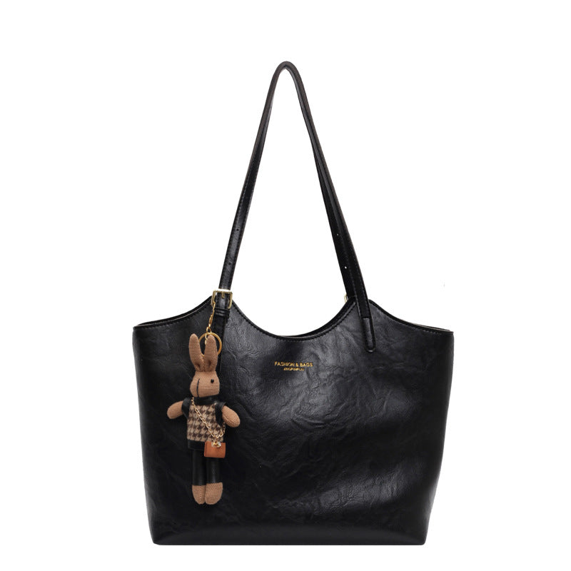 Simple And Versatile Textured Tote Bag For Women