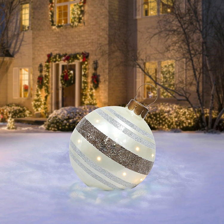 Large Inflatable PVC Christmas Ornament – 60CM Outdoor Holiday Decor Ball