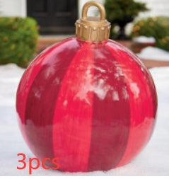 Large Inflatable PVC Christmas Ornament – 60CM Outdoor Holiday Decor Ball
