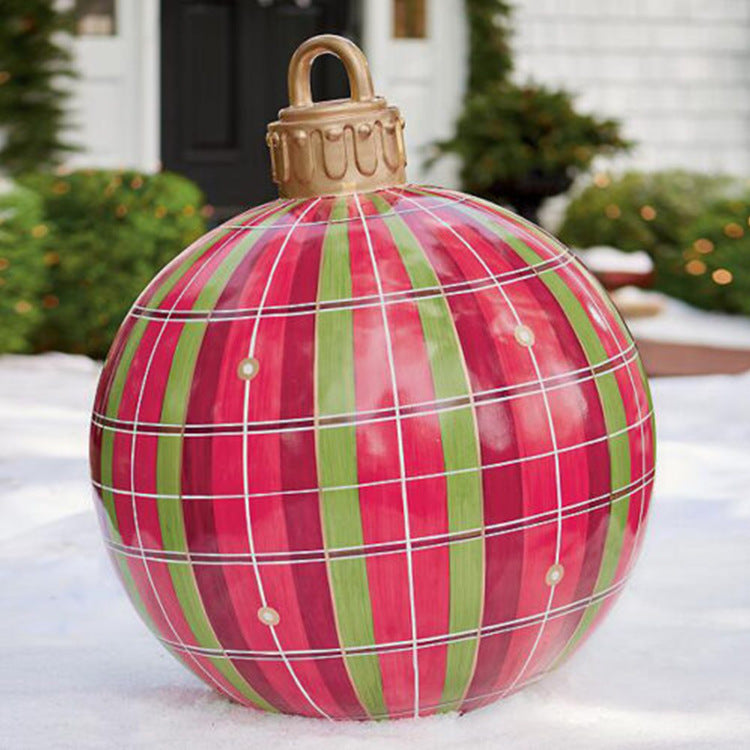 Large Inflatable PVC Christmas Ornament – 60CM Outdoor Holiday Decor Ball
