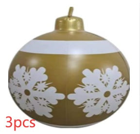 Large Inflatable PVC Christmas Ornament – 60CM Outdoor Holiday Decor Ball