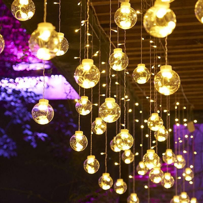 Star and Moon LED Curtain Lights – Wish Orb Starry Sky Lighting Chain