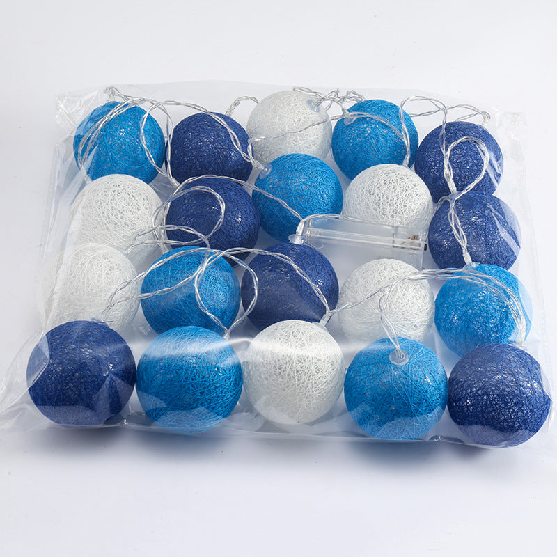 LED Cotton Ball String Lights – Decorative Festoon Lamp for Home & Party Décor