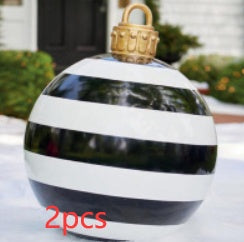 Large Inflatable PVC Christmas Ornament – 60CM Outdoor Holiday Decor Ball