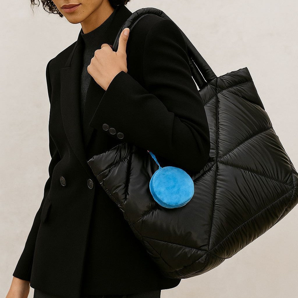 Large Capacity Minimalist Diamond-stitched Down Cotton Shoulder Bag