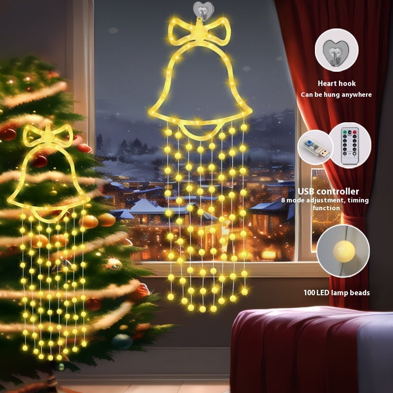 Hanging Christmas Bell LED Lamp – Festive Atmosphere Tree Decoration