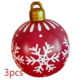 Large Inflatable PVC Christmas Ornament – 60CM Outdoor Holiday Decor Ball