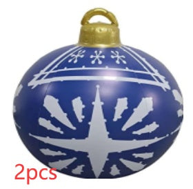 Large Inflatable PVC Christmas Ornament – 60CM Outdoor Holiday Decor Ball