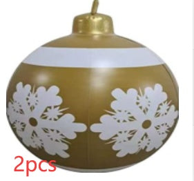 Large Inflatable PVC Christmas Ornament – 60CM Outdoor Holiday Decor Ball