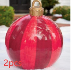 Large Inflatable PVC Christmas Ornament – 60CM Outdoor Holiday Decor Ball