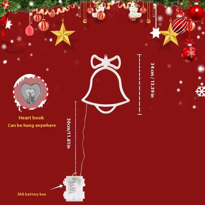 Hanging Christmas Bell LED Lamp – Festive Atmosphere Tree Decoration