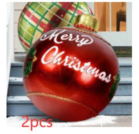 Large Inflatable PVC Christmas Ornament – 60CM Outdoor Holiday Decor Ball