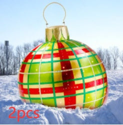 Large Inflatable PVC Christmas Ornament – 60CM Outdoor Holiday Decor Ball
