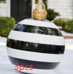 Large Inflatable PVC Christmas Ornament – 60CM Outdoor Holiday Decor Ball