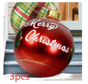 Large Inflatable PVC Christmas Ornament – 60CM Outdoor Holiday Decor Ball