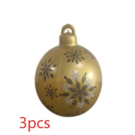 Large Inflatable PVC Christmas Ornament – 60CM Outdoor Holiday Decor Ball