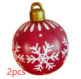 Large Inflatable PVC Christmas Ornament – 60CM Outdoor Holiday Decor Ball