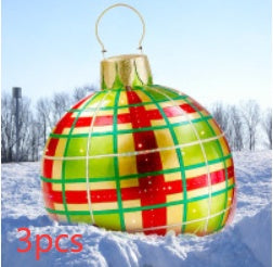 Large Inflatable PVC Christmas Ornament – 60CM Outdoor Holiday Decor Ball