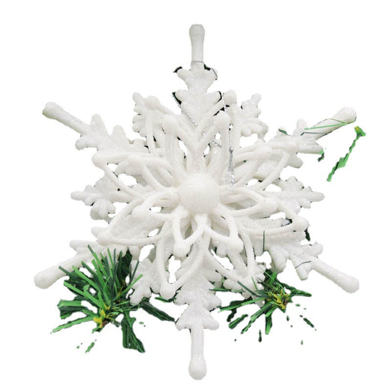 3D White Snowflake Ornaments – Christmas Tree Hanging Decorations, DIY Craft Snowflakes for Xmas & New Year