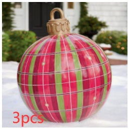 Large Inflatable PVC Christmas Ornament – 60CM Outdoor Holiday Decor Ball