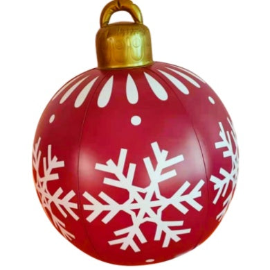 Large Inflatable PVC Christmas Ornament – 60CM Outdoor Holiday Decor Ball