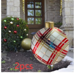 Large Inflatable PVC Christmas Ornament – 60CM Outdoor Holiday Decor Ball