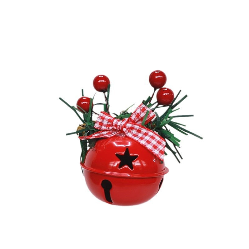 Chinese Hawthorn Jingling Bell Pendant with Hemp Rope - Decorative Traditional Charm