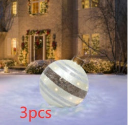 Large Inflatable PVC Christmas Ornament – 60CM Outdoor Holiday Decor Ball